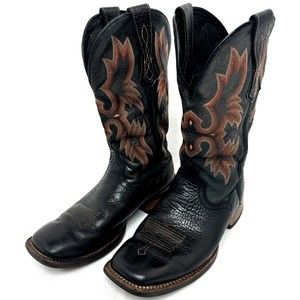 Ariat Men's Black Tombstone Boots Sz 8D 10005873 Square Toe Cowboy